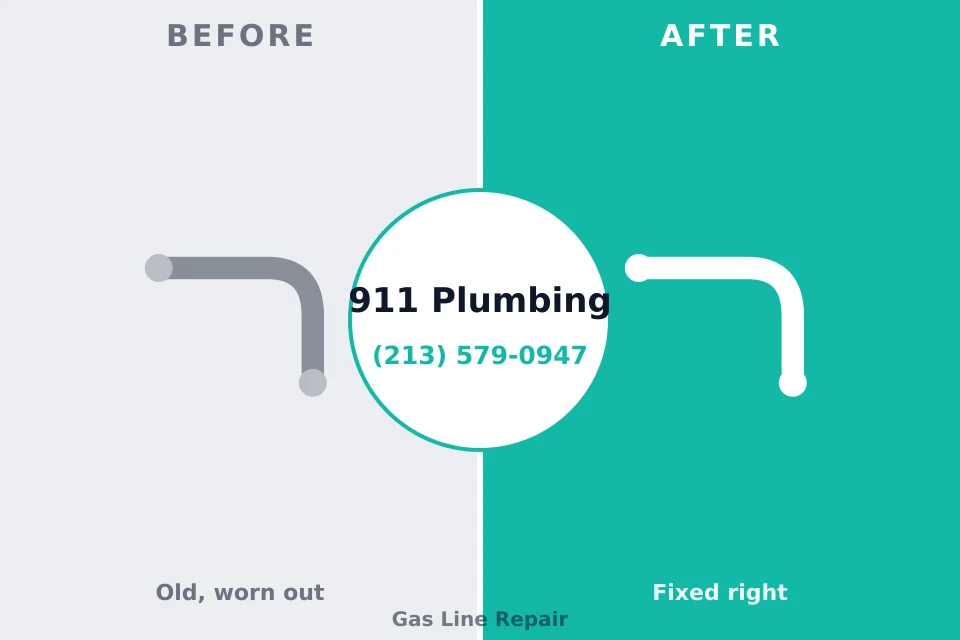Before and after: plumbing repair Bartlesville, OK